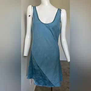 Illia Silk/Linen Dress- Aqua Blue- super cute!